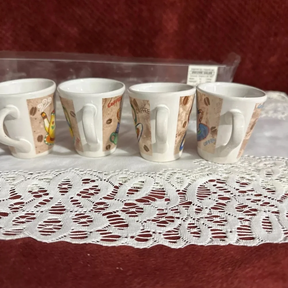 Espresso Cups With Handles By Encore 2x2.5
